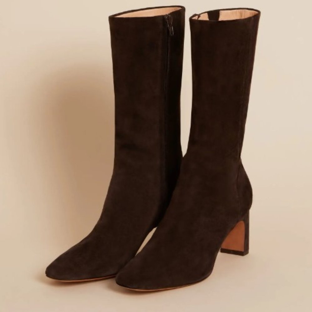 ISO Rouje Elsa Suede Ebene Boots Size 41